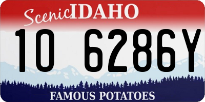 ID license plate 1O6286Y