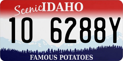 ID license plate 1O6288Y