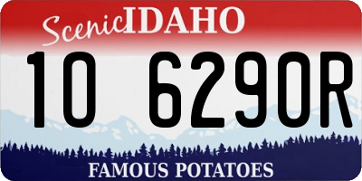 ID license plate 1O6290R