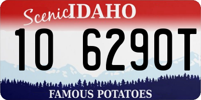 ID license plate 1O6290T