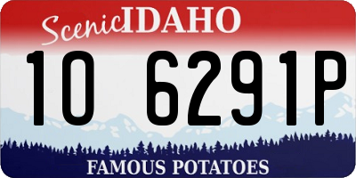 ID license plate 1O6291P