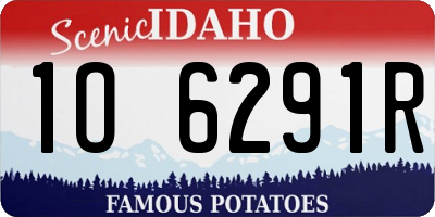 ID license plate 1O6291R