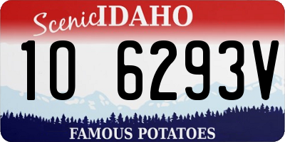 ID license plate 1O6293V