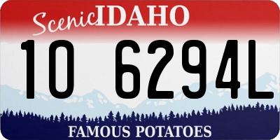 ID license plate 1O6294L