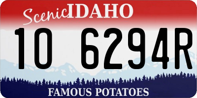 ID license plate 1O6294R