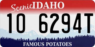 ID license plate 1O6294T