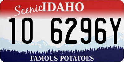 ID license plate 1O6296Y