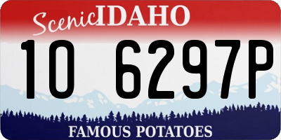 ID license plate 1O6297P