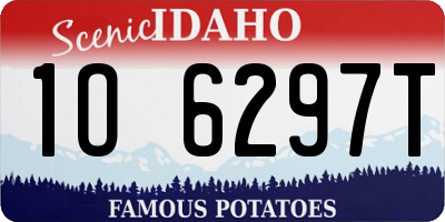 ID license plate 1O6297T