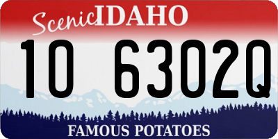 ID license plate 1O6302Q