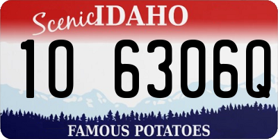 ID license plate 1O6306Q
