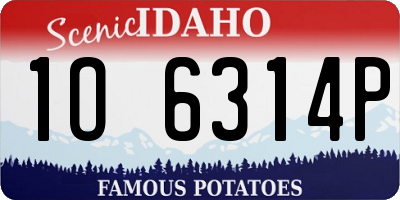 ID license plate 1O6314P