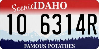 ID license plate 1O6314R