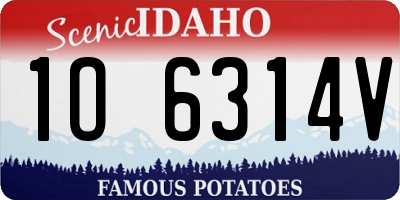 ID license plate 1O6314V