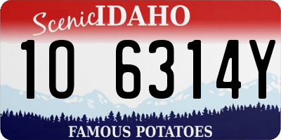 ID license plate 1O6314Y