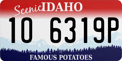 ID license plate 1O6319P