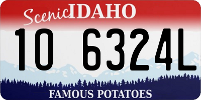 ID license plate 1O6324L
