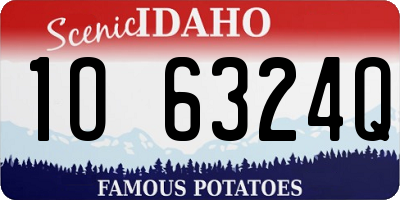 ID license plate 1O6324Q