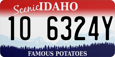 ID license plate 1O6324Y