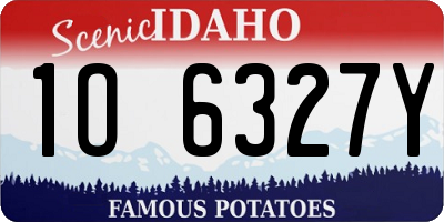 ID license plate 1O6327Y