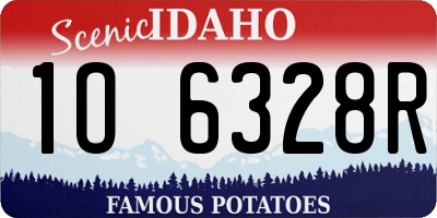 ID license plate 1O6328R