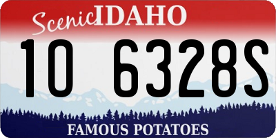 ID license plate 1O6328S