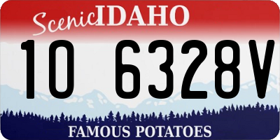 ID license plate 1O6328V