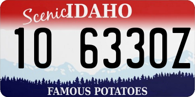 ID license plate 1O6330Z