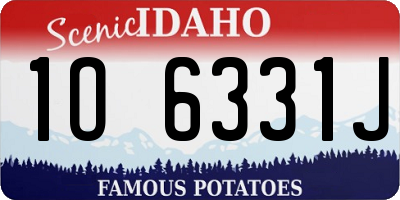 ID license plate 1O6331J