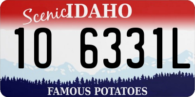 ID license plate 1O6331L