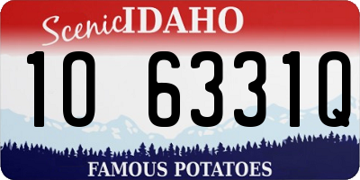 ID license plate 1O6331Q