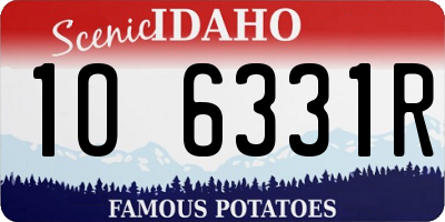 ID license plate 1O6331R