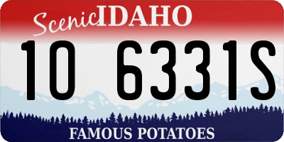 ID license plate 1O6331S