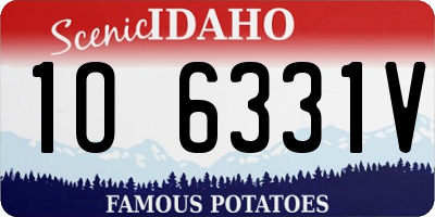 ID license plate 1O6331V