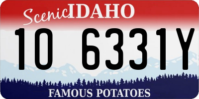 ID license plate 1O6331Y