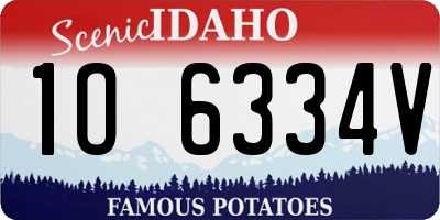 ID license plate 1O6334V