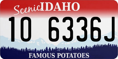 ID license plate 1O6336J
