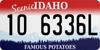 ID license plate 1O6336L