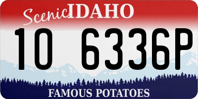 ID license plate 1O6336P