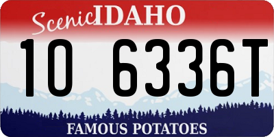 ID license plate 1O6336T