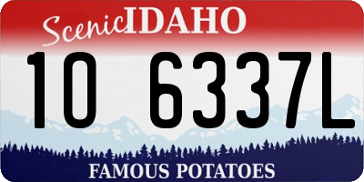 ID license plate 1O6337L