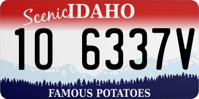 ID license plate 1O6337V