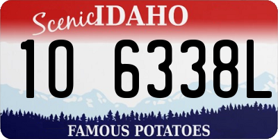 ID license plate 1O6338L