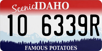 ID license plate 1O6339R