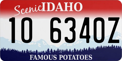 ID license plate 1O6340Z