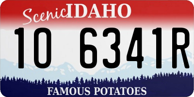 ID license plate 1O6341R