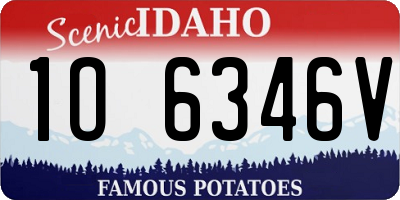 ID license plate 1O6346V