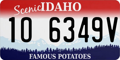 ID license plate 1O6349V
