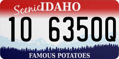 ID license plate 1O6350Q