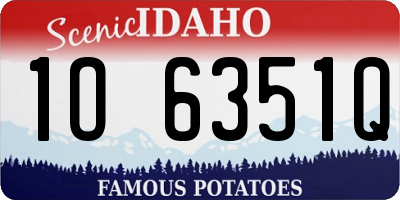 ID license plate 1O6351Q